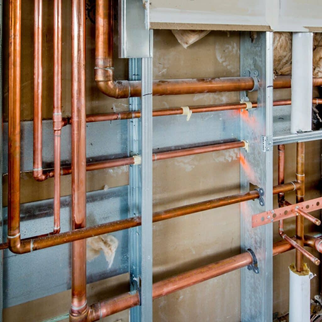 Commercial plumbing pipes